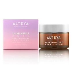 Alteya Organics Pure Moisture Face Cream Rose & Mullein 50ml with packaging