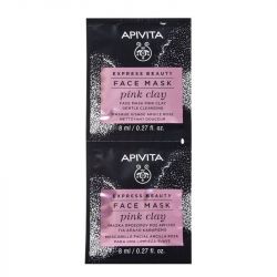Apivita Gentle Cleansing Face Mask Pink Clay 2x8ml
