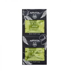 Apivita Face Scrub Olive for Deep Exfoliation 2x8ml