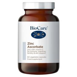 BioCare Zinc Ascorbate Vegicaps 60