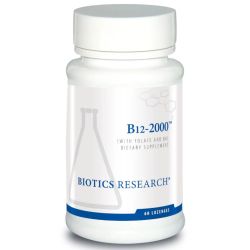 Biotics Research B12-2000 (+B6/Folate) Lozenges 60