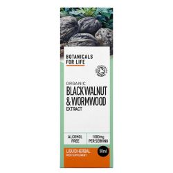 Botanicals For Life Organic Black Walnut & Wormwood Extract 50ml