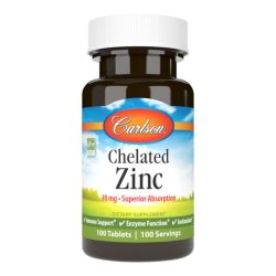 Carlson Labs Chelated Zinc 30mg Tablets 100