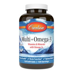 Carlson Labs Multi+ Omega-3 Softgels 120