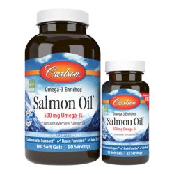 Carlson Labs Norwegian Salmon Oil Softgels 180 + 50