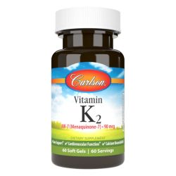 Carlson Labs Vitamin K2 MK-7 90mcg Softgels 60