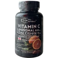 Cell Naturals Liposomal Vitamin C 800mg Capsules 30