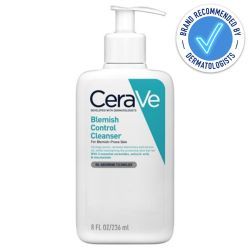 Cerave Blemish Control Cleanser 236ml is recommended by dermatologists