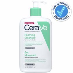 Cerave Foaming Cleanser 473ml is recommended by dermatologists