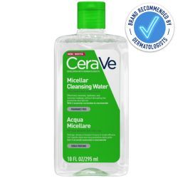 Cerave Micellar Cleansing Water 295ml is recommended by dermatologists