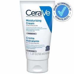 Cerave Moisturising Cream 50ml is recommended by dermatologists