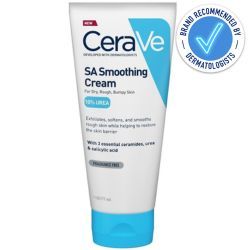 Cerave SA Smoothing Moisturising Cream 177ml is recommended by dermatologists