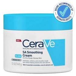 Cerave SA Smoothing Moisturising Cream 340g is recommended by dermatologists