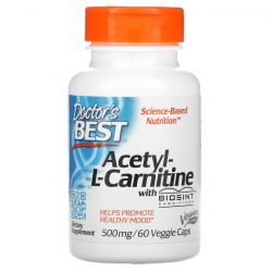 Doctor's Best Acetyl L-Carnitine with Biosint Carnitines 500mg Vcaps 60