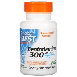 Doctor's Best Benfotiamine with BenfoPure 300mg Vcaps 60