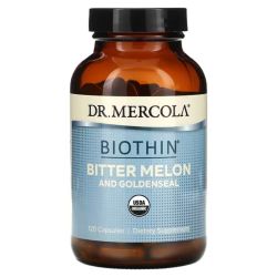 Dr. Mercola BIOTHIN Organic Bitter Melon and Goldenseal Capsules 120