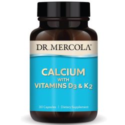 Dr. Mercola Calcium with Vitamins D3 & K2 Capsules 30