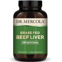 Dr. Mercola Grass Fed Beef Liver Capsules 180