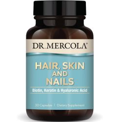 Dr. Mercola Hair, Skin and Nails (Biotin, Keratin & Hyaluronic Acid) Capsules 30