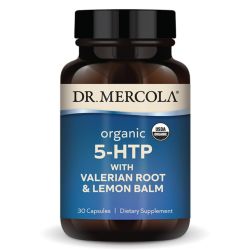 Dr. Mercola Organic 5-HTP with Valerian Root & Lemon Balm Capsules 30 