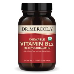 Dr. Mercola Organic Chewable Vitamin B12 Tablets 30