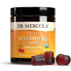 Dr. Mercola Organic Vitamin D3 Cherry Gummies 30
