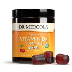 Dr Mercola Organic Vitamin D3 Cherry Gummies for Kids