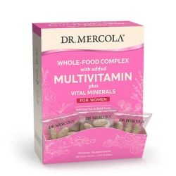 Dr. Mercola Whole-Food Complex with added Multivitamin plus Vital Minerals Daily Packs for Women Tablets 240
