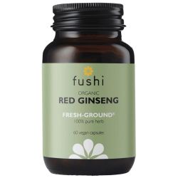 Fushi Wellbeing Organic Red Ginseng Root Veg Caps 60