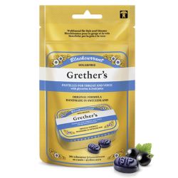 Grether's Blackcurrant Pastilles Sugar Free Pouch 100g