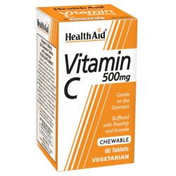 HealthAid Vitamin C 500mg Chewable tabs 60