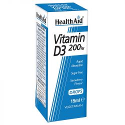 HealthAid Vitamin D3 200iu Drops 15ml