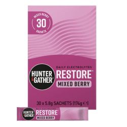 Hunter and Gather Restore Mixed Berries Electrolyte Sachets 30
