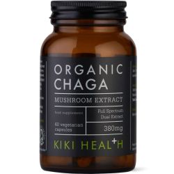 Kiki Health Organic Chaga Mushroom Extract 60 vegetarian capsules
