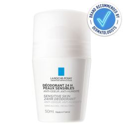 La Roche-Posay 24hr Physiological Roll-On Deodorant 50ml is recommended by dermatologists