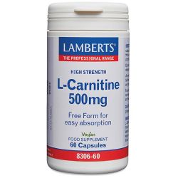 Lamberts L-Carnitine 500mg Capsules 60