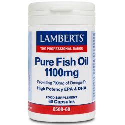 Lamberts Pure Fish Oil 1100mg Capsules 60
