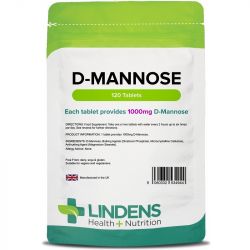 Lindens D-Mannose 1000mg Tablets 120