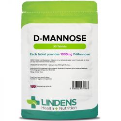 Lindens D-Mannose 1000mg Tablets 30