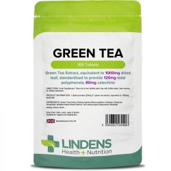 Lindens Green Tea 1000mg tablets 100