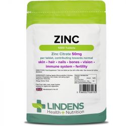 Lindens Zinc Citrate 50mg Tablets 1000