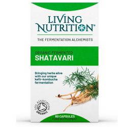 Living Nutrition Organic Fermented Shatavari Capsules 60