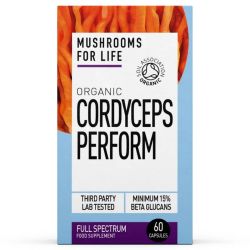 Mushrooms for Life Organic Cordyceps Perform Optimised Blend Capsules 60