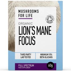 Mushrooms for Life Organic Lion's Mane Focus Powder 60g