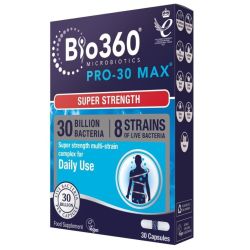 Nature's Aid Pro-30 MAX (30 Billion Bacteria) 8 Strain Complex Vegicaps 30