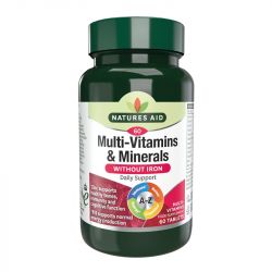 Nature's Aid Multi-Vitamins & Minerals (without Iron) Tablets 60