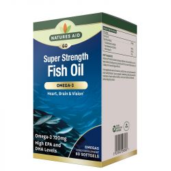 Nature's Aid Super Strength Fish Oil Softgels 60