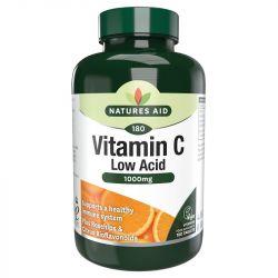 Nature's Aid Vitamin C 1000mg Low Acid Tablets 180