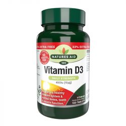 Nature's Aid Vitamin D3 400iu (10ug) Tablets 120