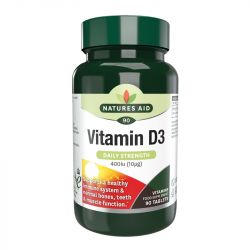 Nature's Aid Vitamin D3 400iu (10ug) Tablets 90